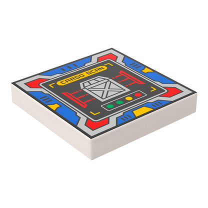 Bedruckte LEGO® Fliese 2x2 -  Space Controll-Panel 13