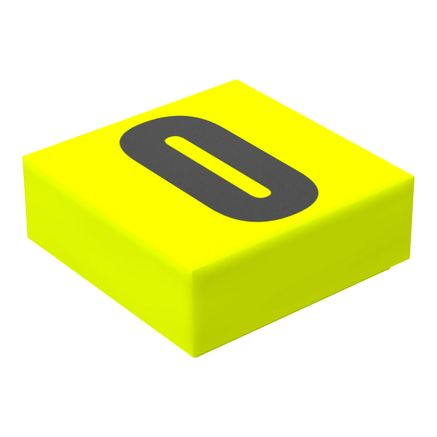 Bedruckte LEGO® Fliese 1x1 - Ziffer/Zahl '0'