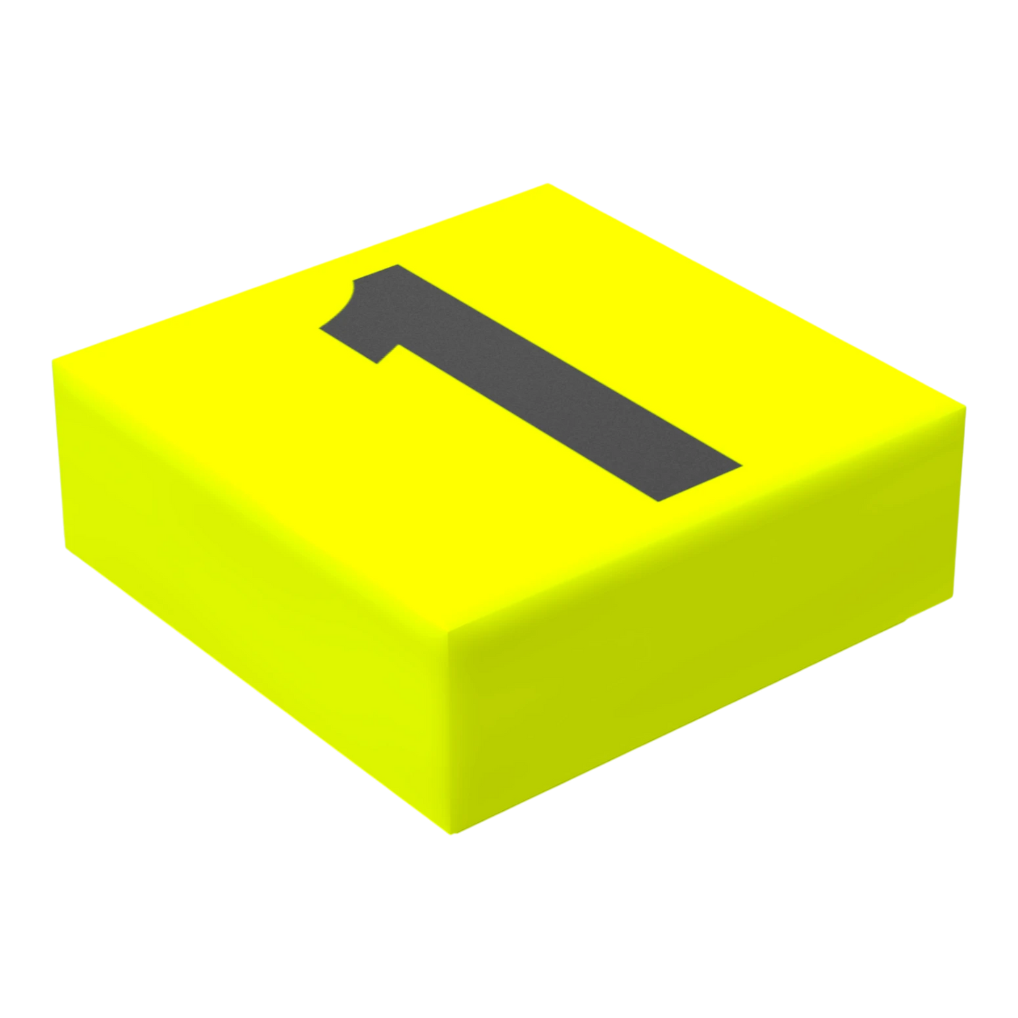 Bedruckte LEGO® Fliese 1x1 - Ziffer/Zahl '1'
