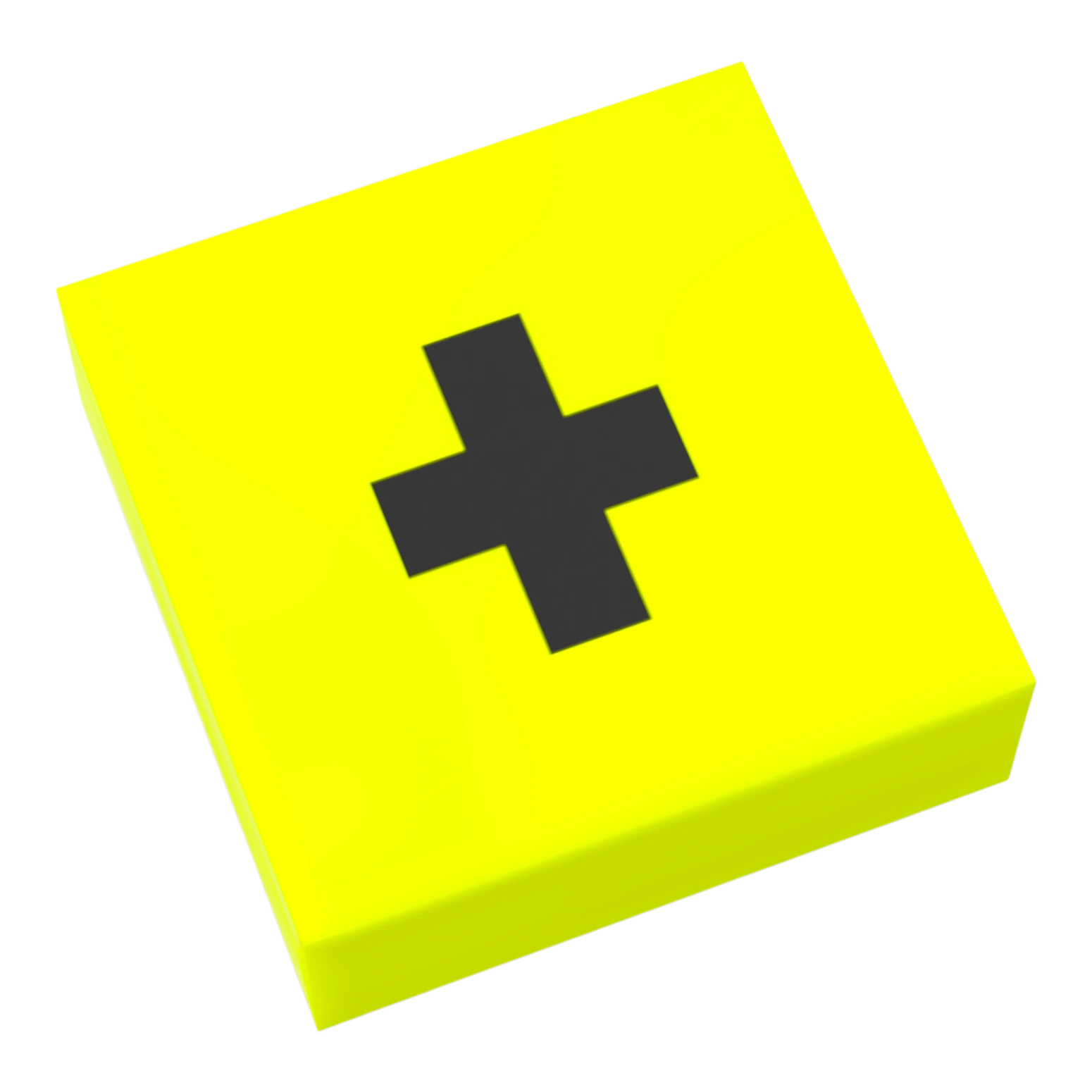 Bedruckte LEGO® Fliese 1x1 - Zeichen/Symbol 'Plus'