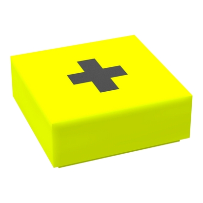 Bedruckte LEGO® Fliese 1x1 - Zeichen/Symbol 'Plus'