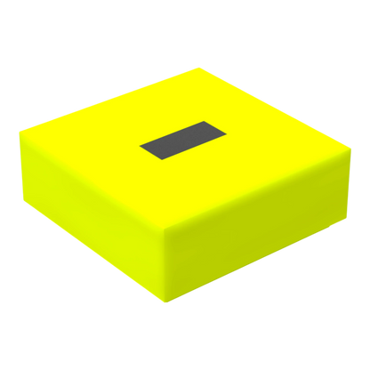 Bedruckte LEGO® Fliese 1x1 - Symbol/Zeichen 'Minus'