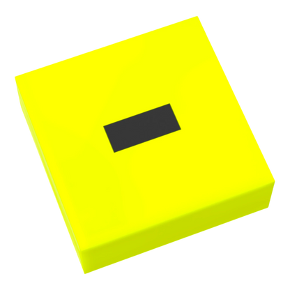 Bedruckte LEGO® Fliese 1x1 - Symbol/Zeichen 'Minus'