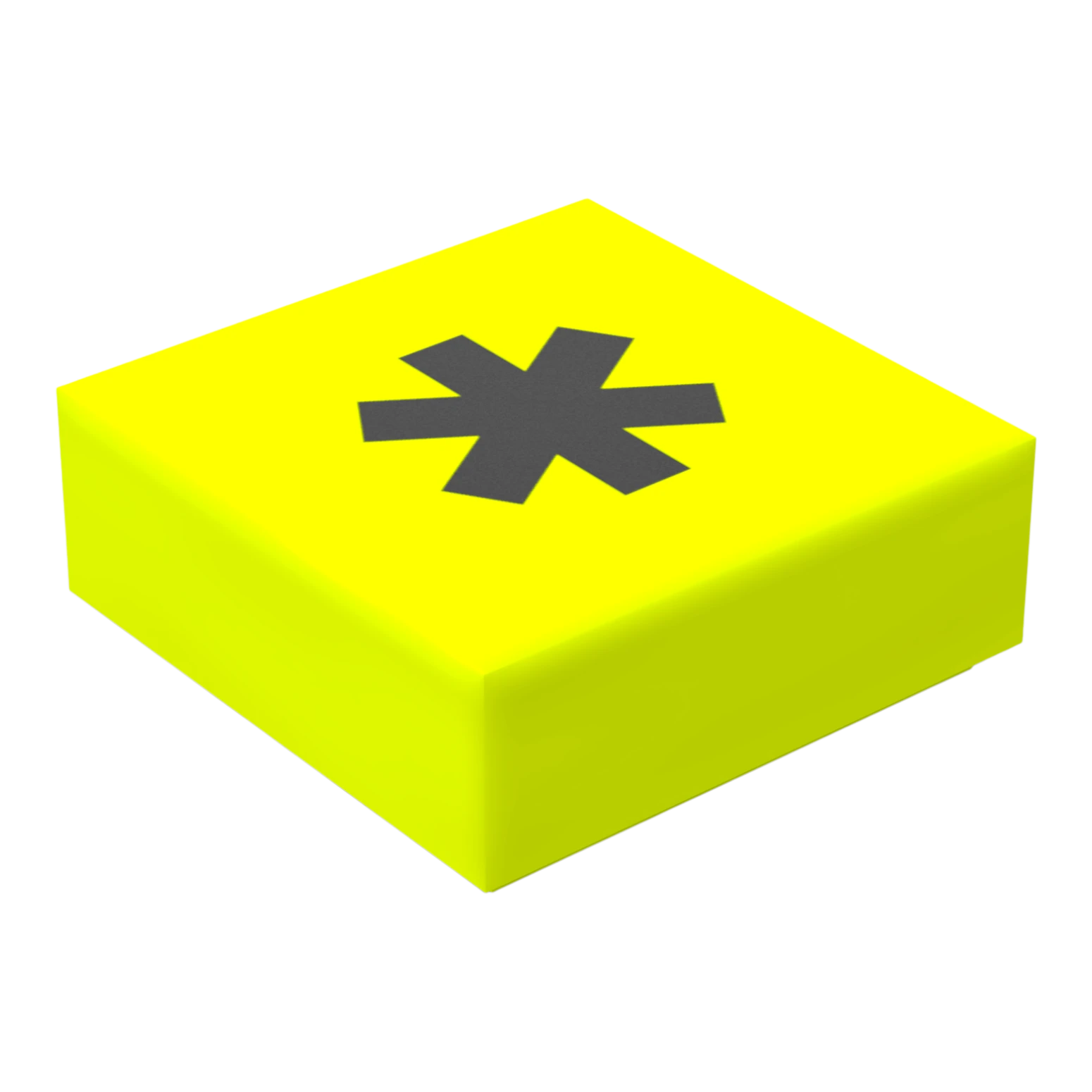 Bedruckte LEGO® Fliese 1x1 - Symbol/Zeichen 'Mal / Stern'