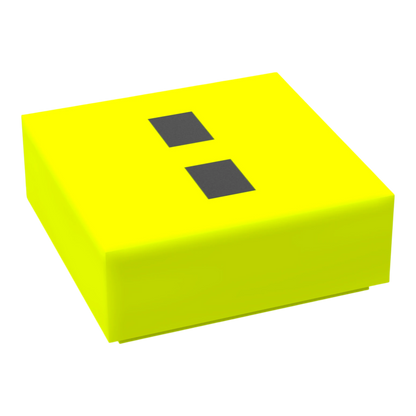 Bedruckte LEGO® Fliese 1x1 - Symbol/Zeichen 'Doppelpunkt / Geteilt'