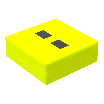 Bedruckte LEGO® Fliese 1x1 - Symbol/Zeichen 'Doppelpunkt / Geteilt'