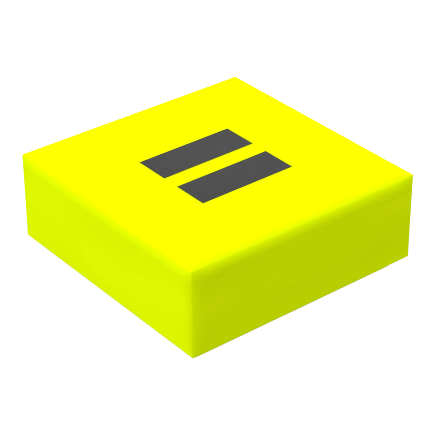 Bedruckte LEGO® Fliese 1x1 - Symbol/Zeichen 'Ist Gleich'