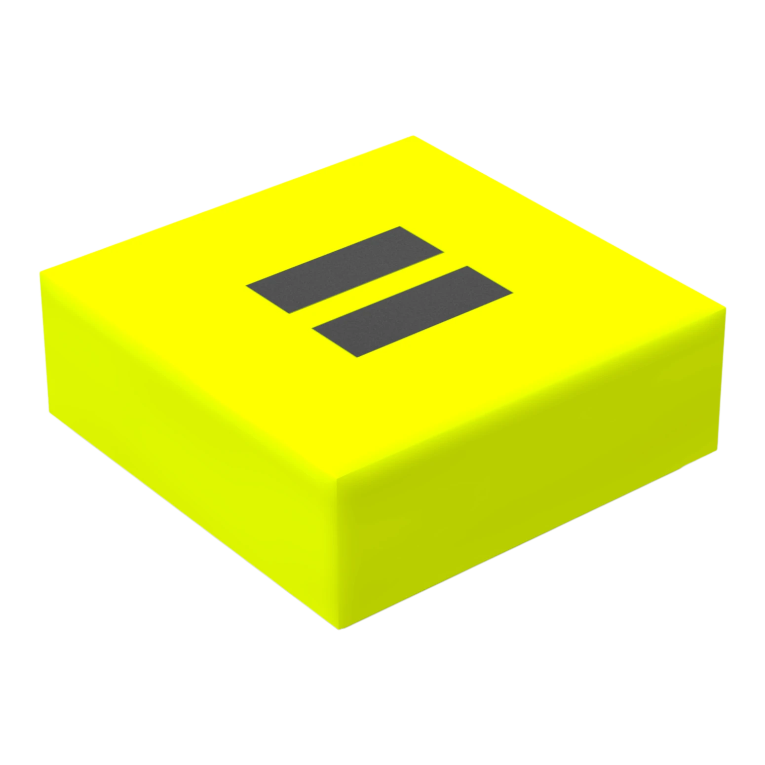 Bedruckte LEGO® Fliese 1x1 - Symbol/Zeichen 'Ist Gleich'