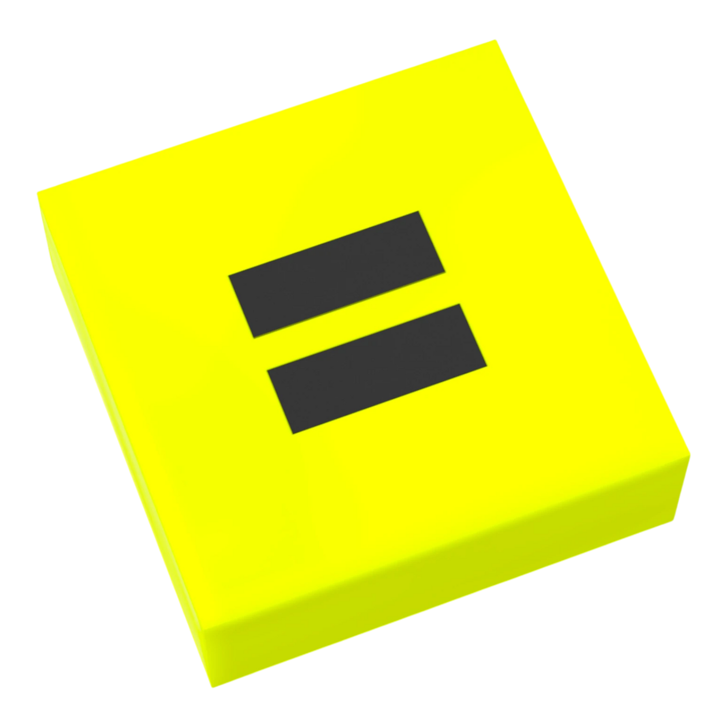 Bedruckte LEGO® Fliese 1x1 - Symbol/Zeichen 'Ist Gleich'