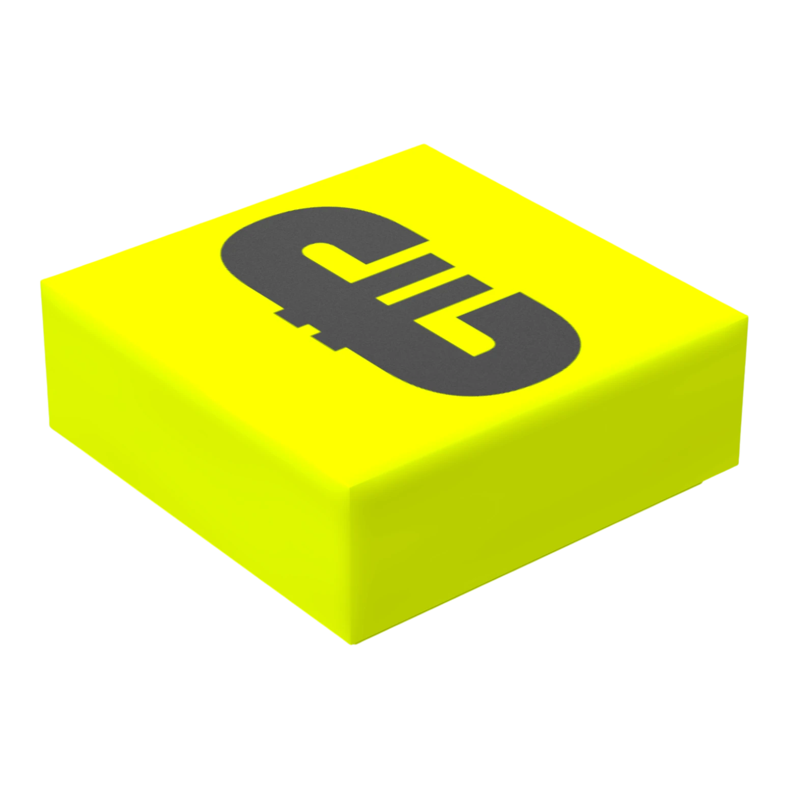 Bedruckte LEGO® Fliese 1x1 - Symbol/Zeichen 'Euro'