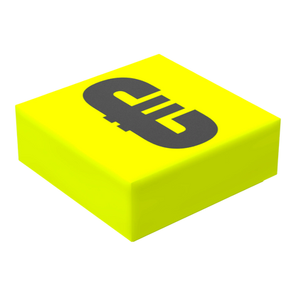 Bedruckte LEGO® Fliese 1x1 - Symbol/Zeichen 'Euro'
