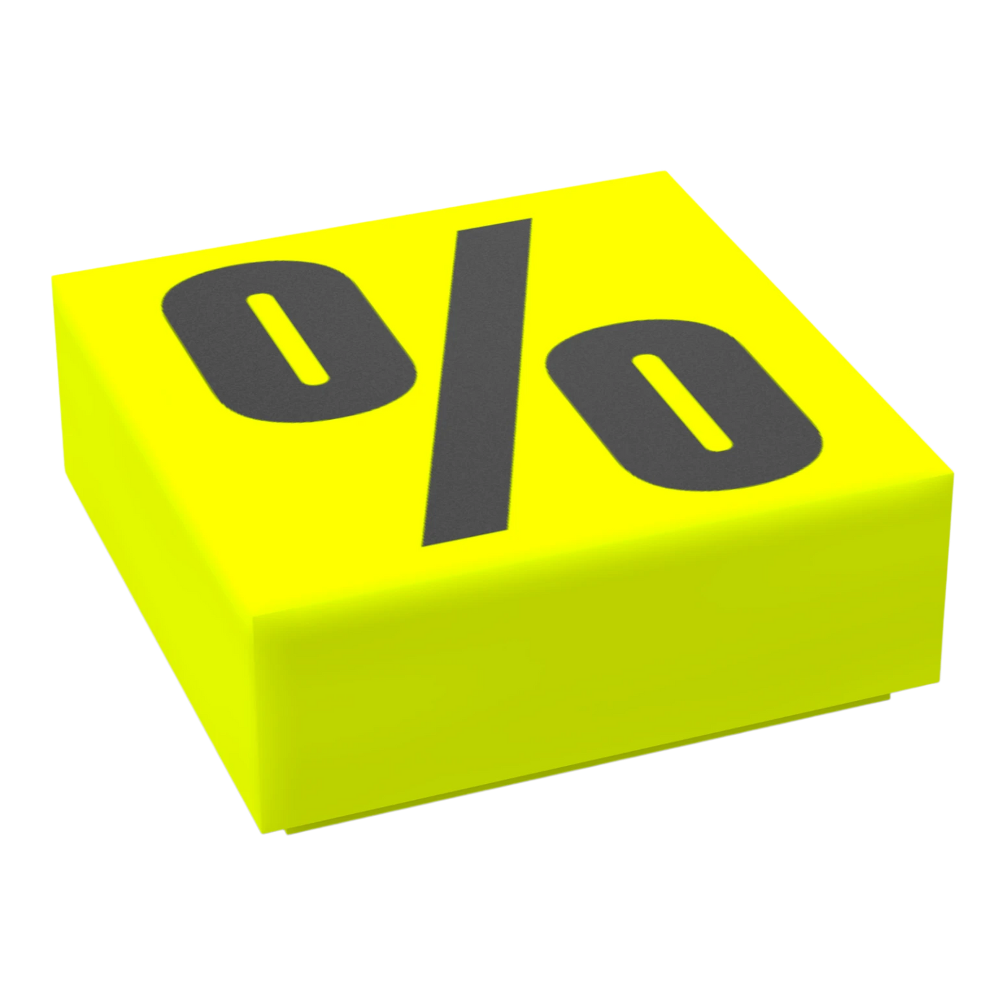 Bedruckte LEGO® Fliese 1x1 - Symbol/Zeichen 'Prozent'