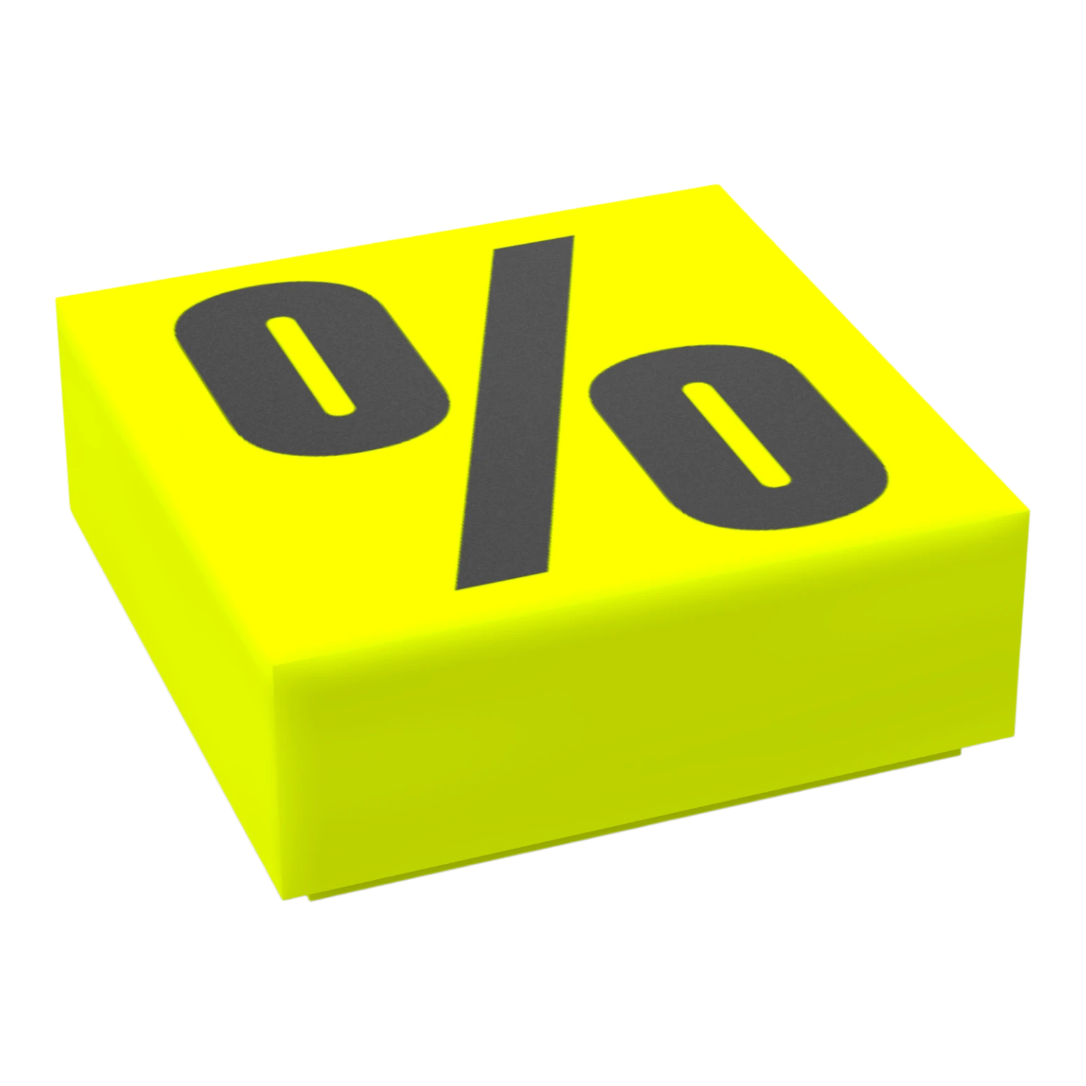 Bedruckte LEGO® Fliese 1x1 - Symbol/Zeichen 'Prozent'