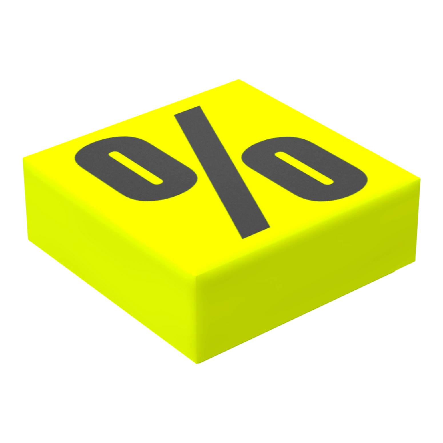 Bedruckte LEGO® Fliese 1x1 - Symbol/Zeichen 'Prozent'