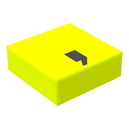 Bedruckte LEGO® Fliese 1x1 - Symbol/Zeichen 'Komma'