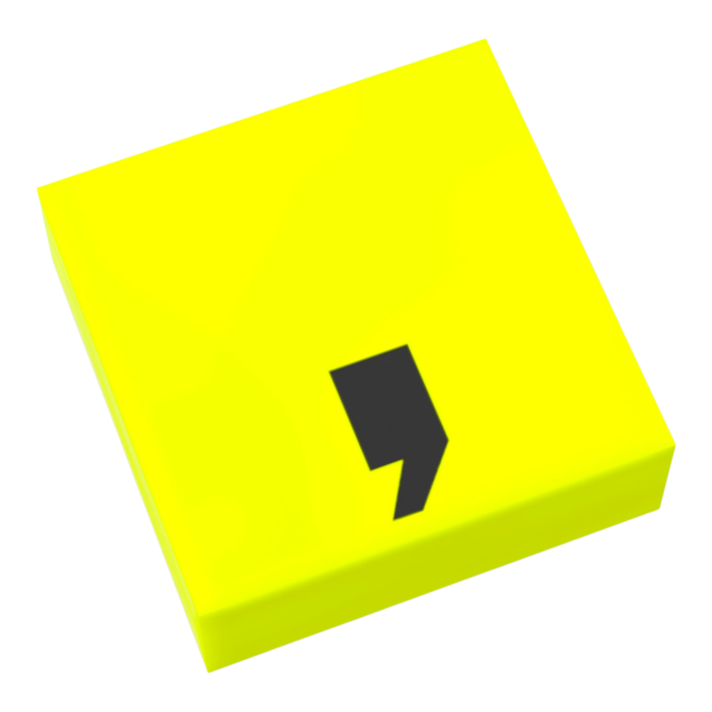Bedruckte LEGO® Fliese 1x1 - Symbol/Zeichen 'Komma'