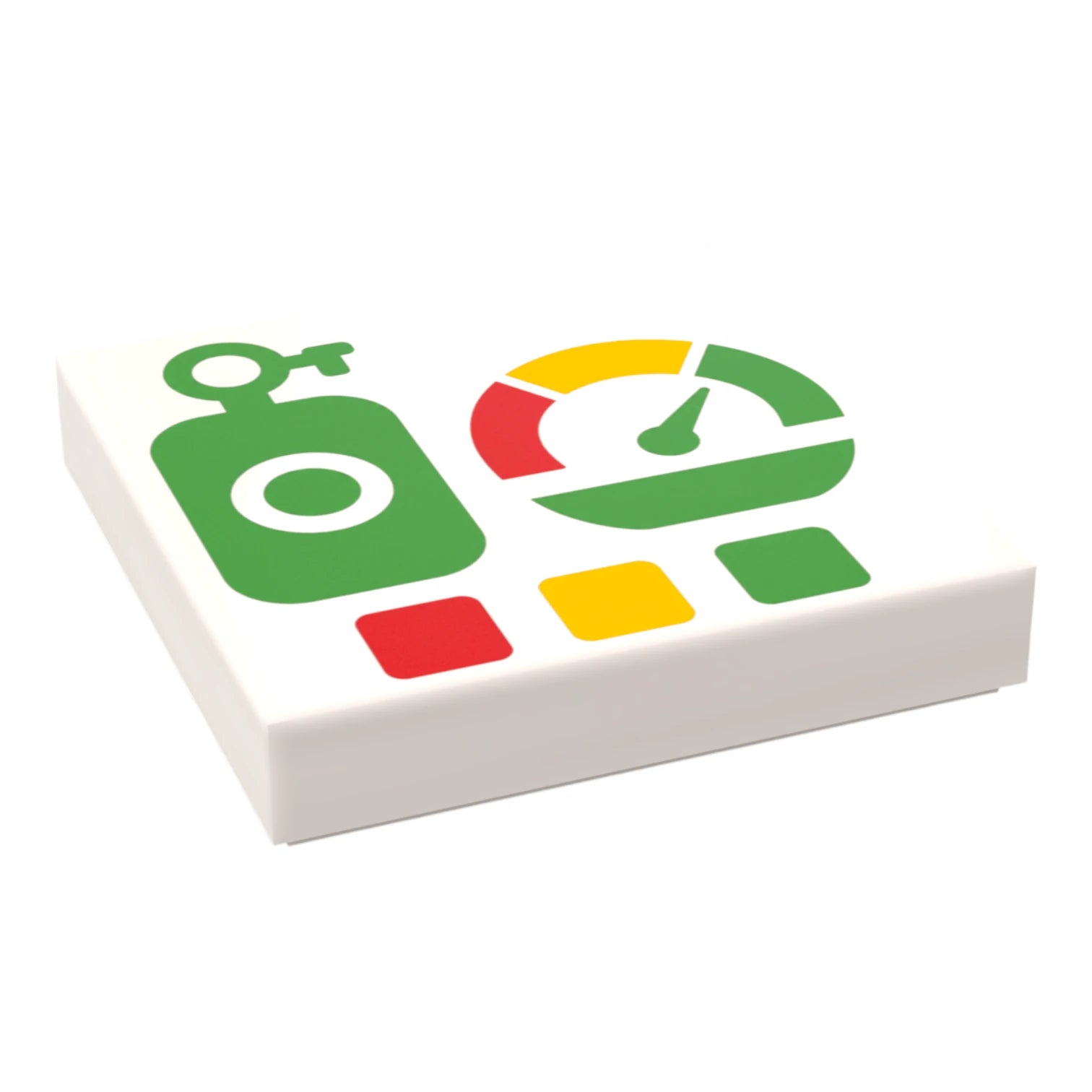 Bedruckte LEGO® Fliese 2x2 -  Space Controll-Panel 7