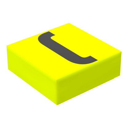 Bedruckte LEGO® Fliese 1x1 - Symbol/Zeichen 'Klammer auf'