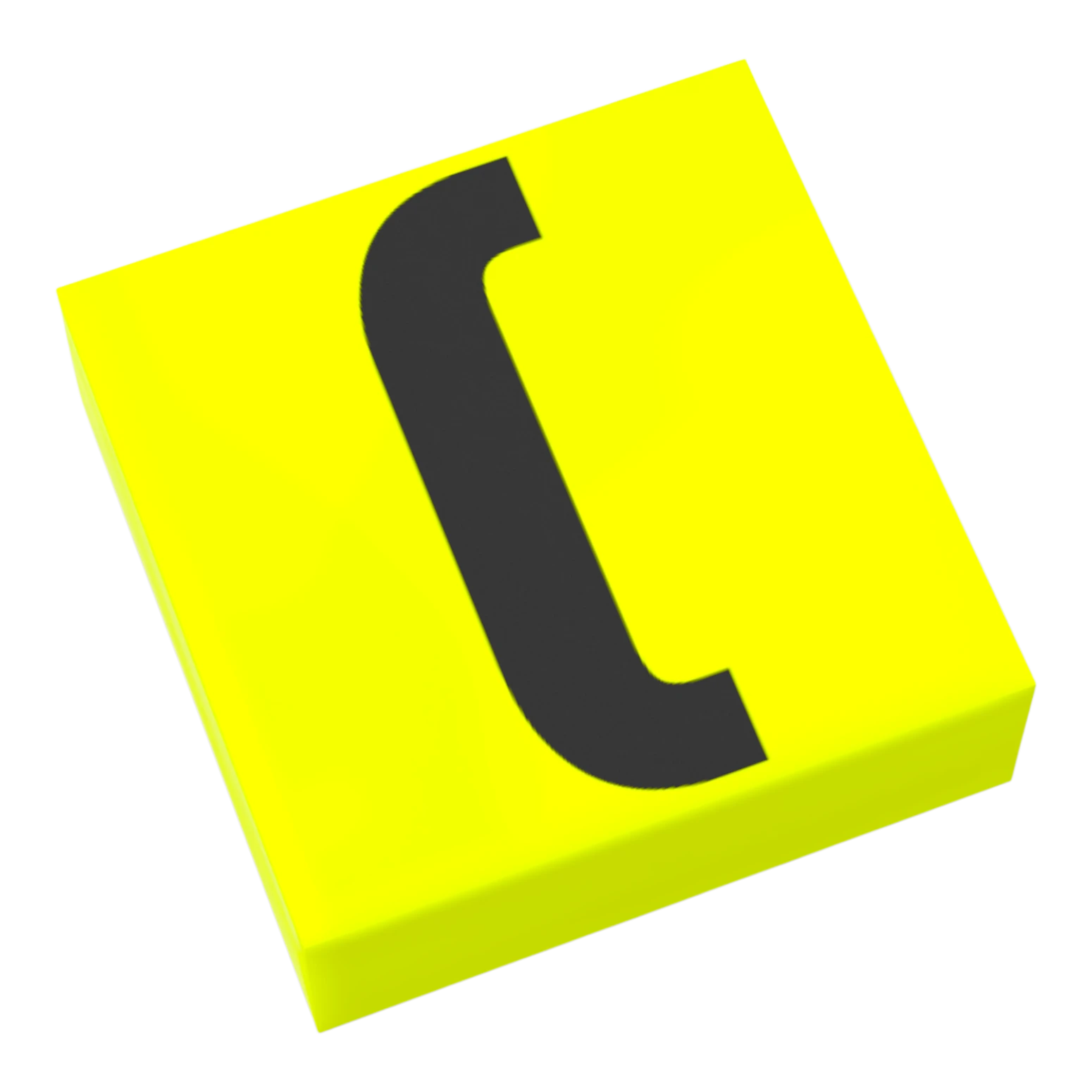 Bedruckte LEGO® Fliese 1x1 - Symbol/Zeichen 'Klammer auf'
