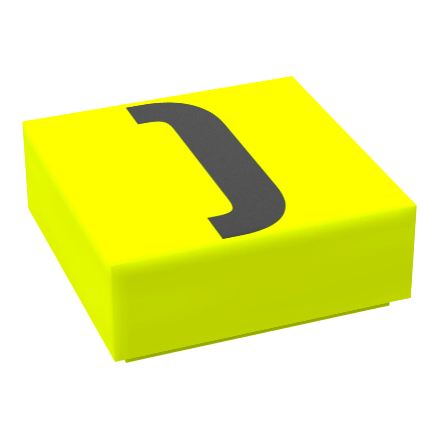 Bedruckte LEGO® Fliese 1x1 - Symbol/Zeichen 'Klammer zu'