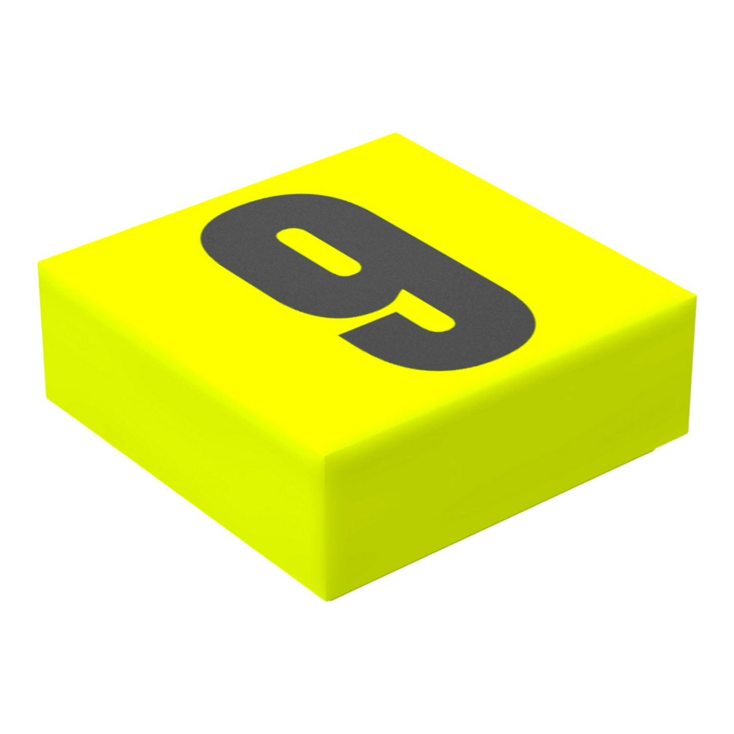 Bedruckte LEGO® Fliese 1x1 - Ziffer/Zahl '9'