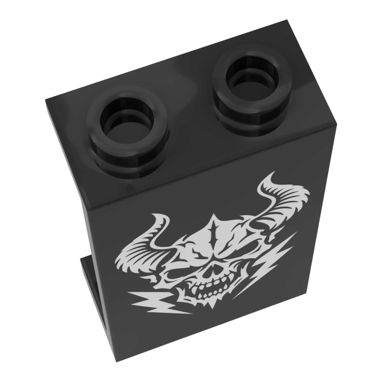 Bedrucktes LEGO® Panel 1x2x3 - Rock & Metal 'Dämonenschädel'