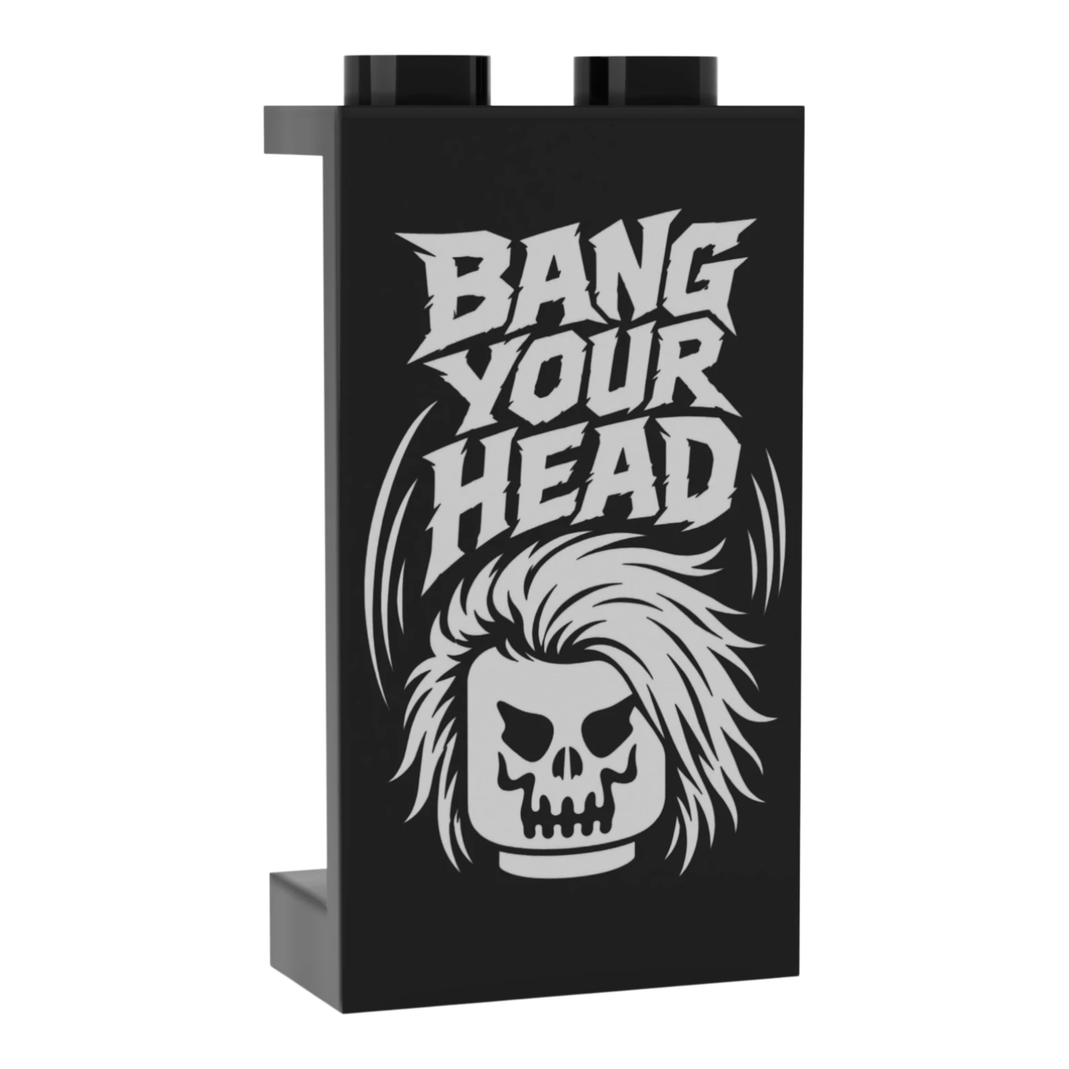 Bedrucktes LEGO® Panel - Rock & Metal 'Bang Your Head'