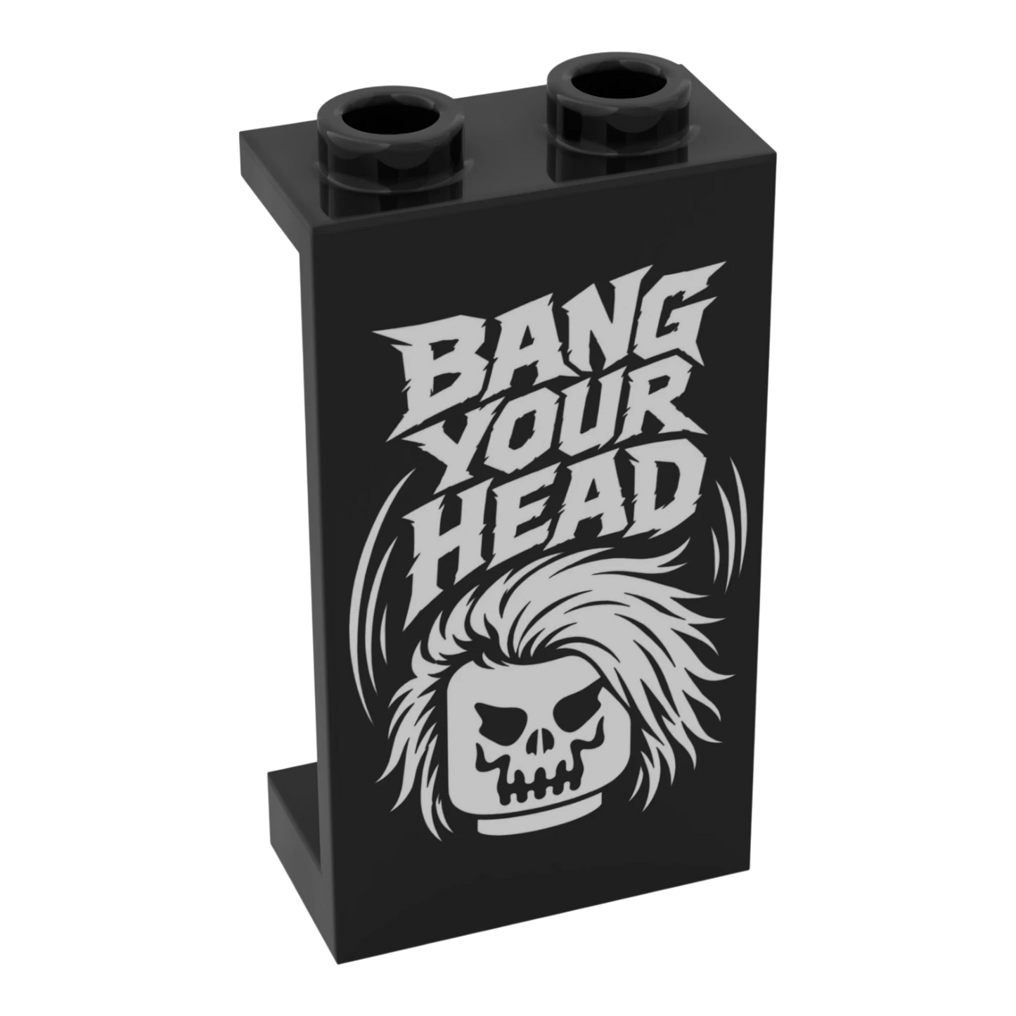 Bedrucktes LEGO® Panel - Rock & Metal 'Bang Your Head'