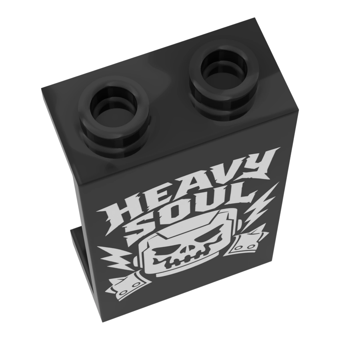 Bedrucktes LEGO® Panel 1x2x3 - Rock & Metal 'Heavy Soul'