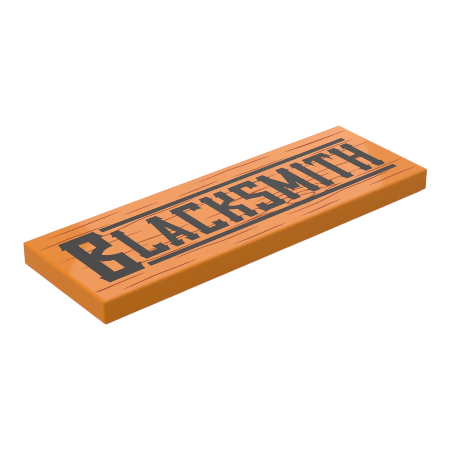Bedruckte LEGO® Fliese 2x6 - Wilder Westen 'Blacksmith'