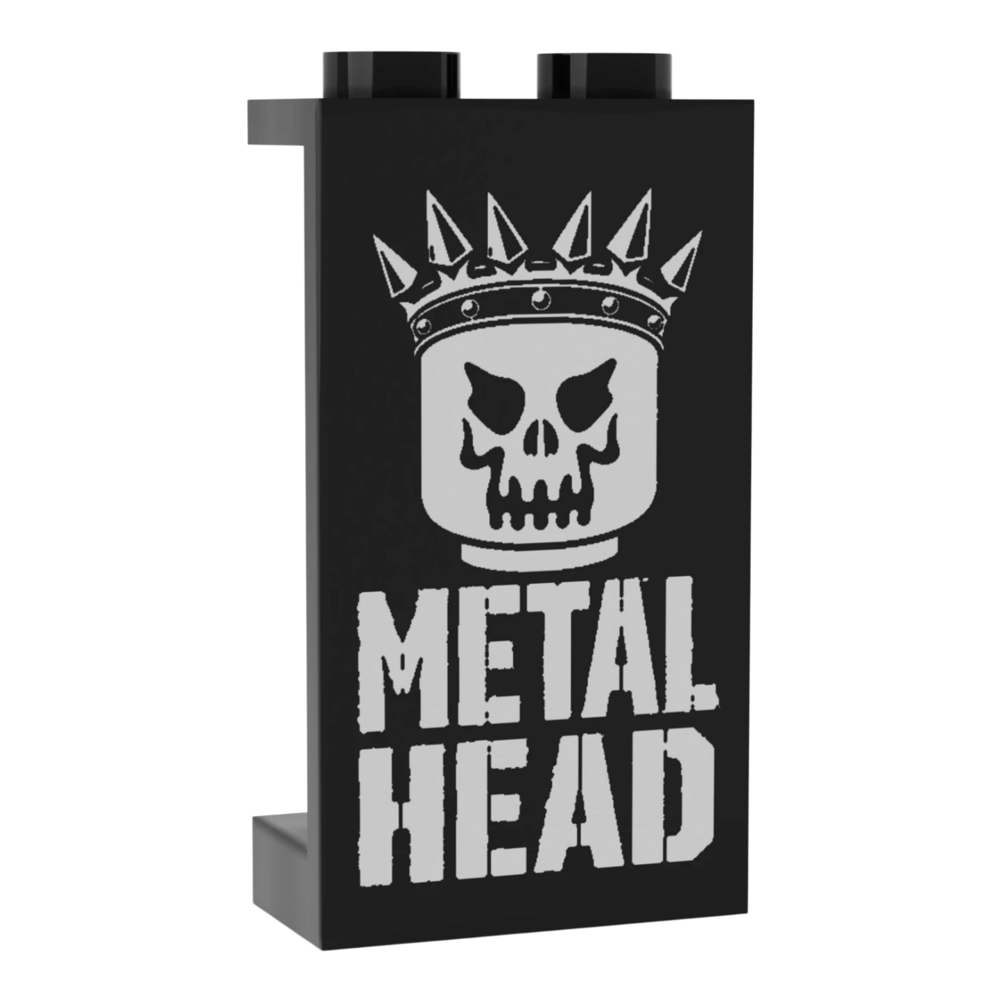 Bedrucktes LEGO® Panel 1x2x3 - Rock & Metal 'METAL HEAD'