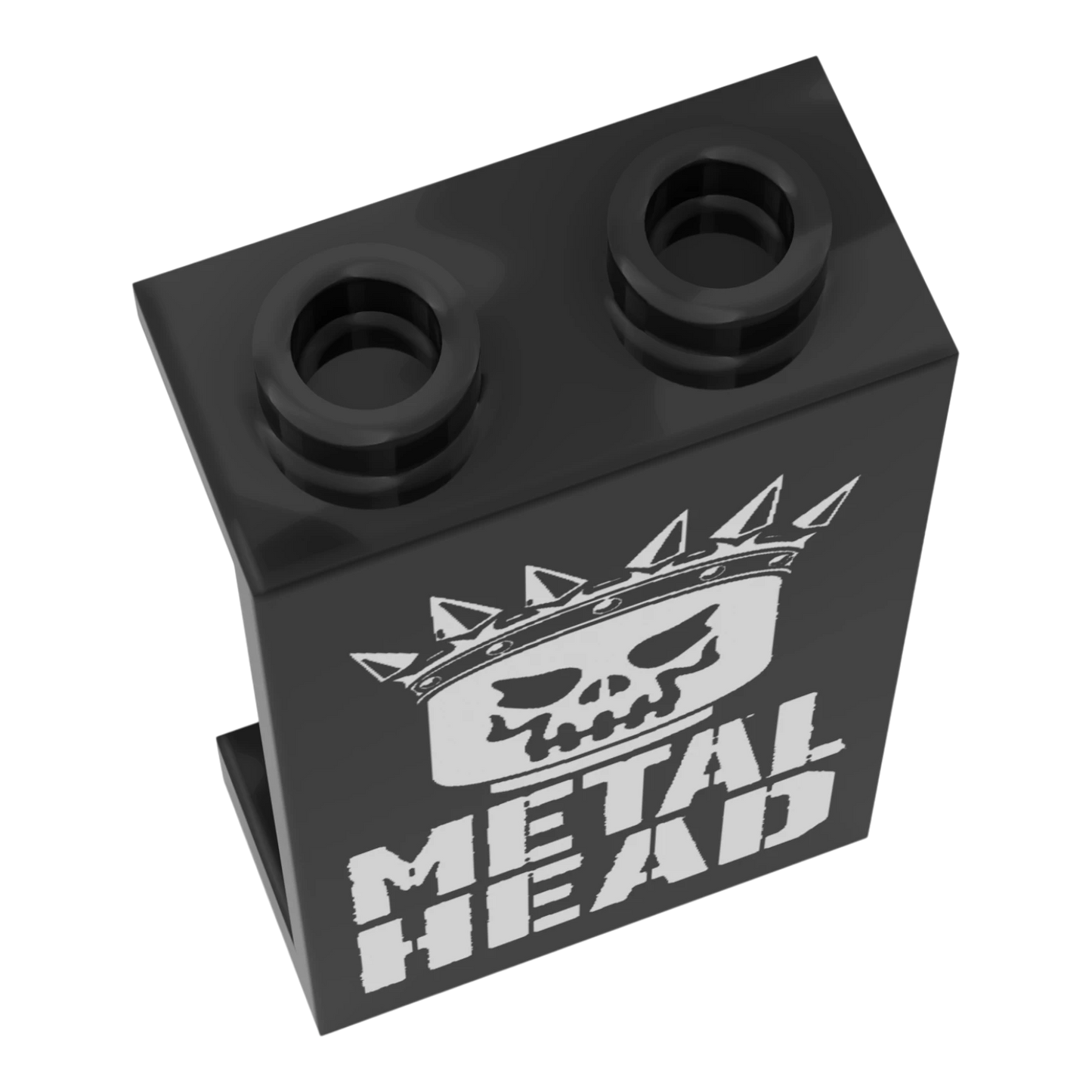 Bedrucktes LEGO® Panel 1x2x3 - Rock & Metal 'METAL HEAD'