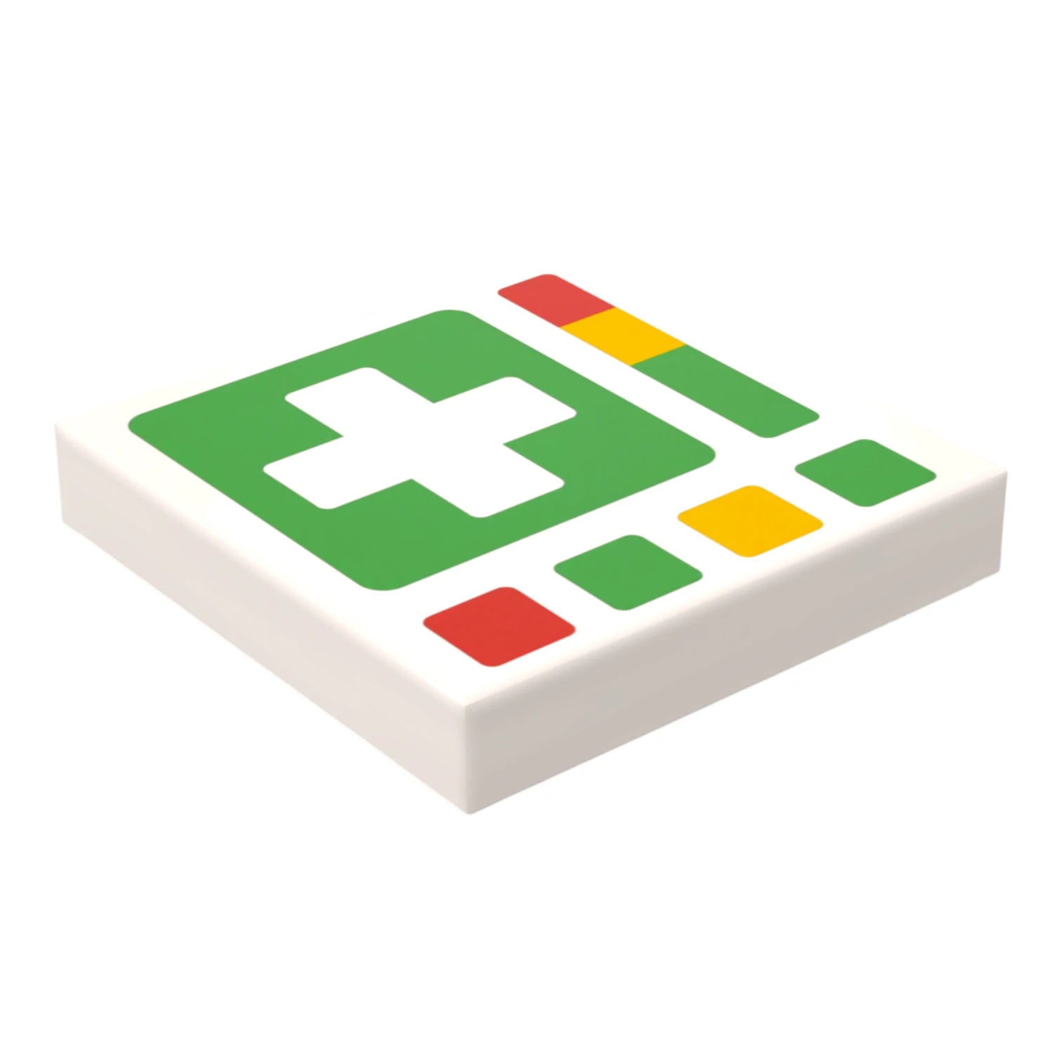 Bedruckte LEGO® Fliese 2x2 -  Space Controll-Panel 1