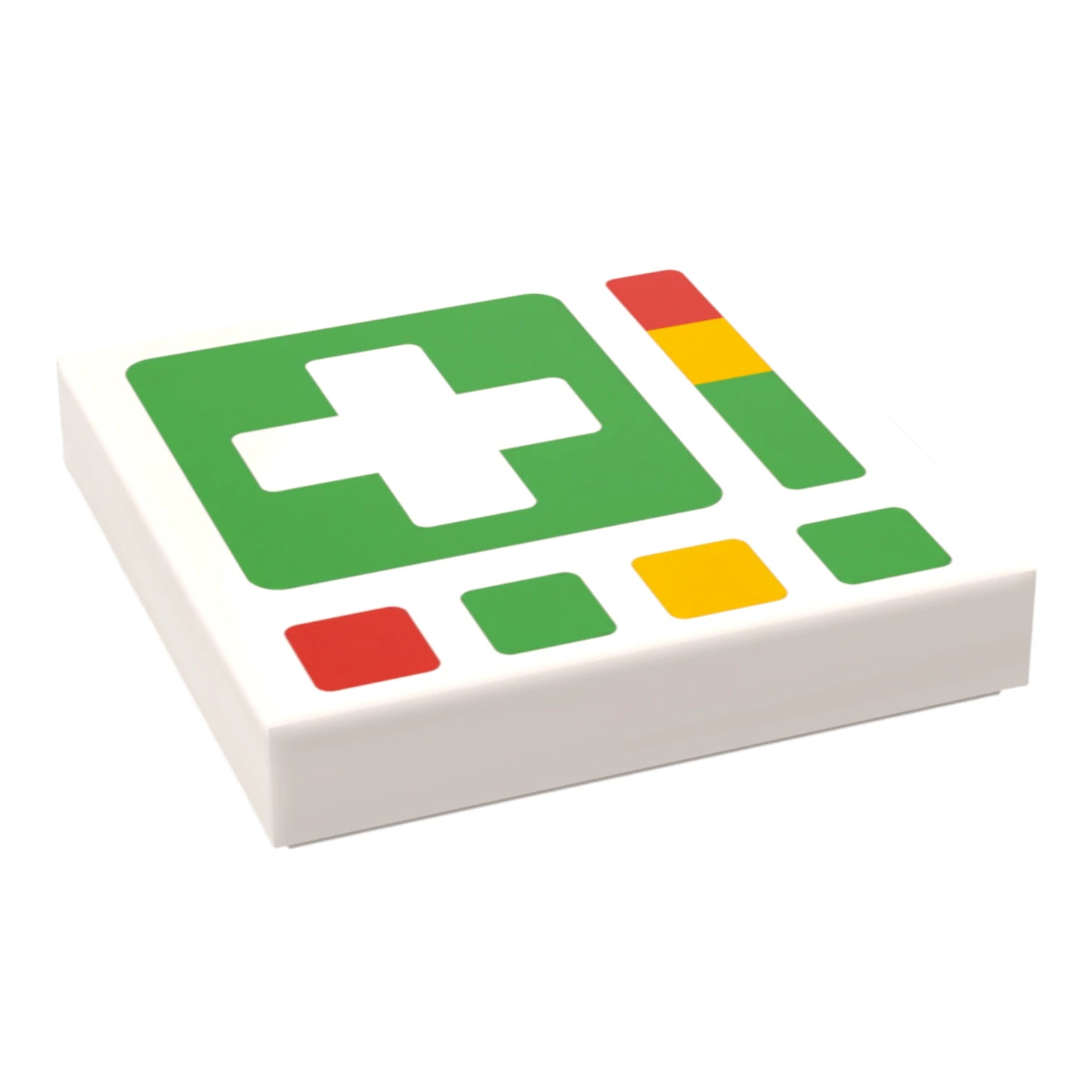 Bedruckte LEGO® Fliese 2x2 -  Space Controll-Panel 1