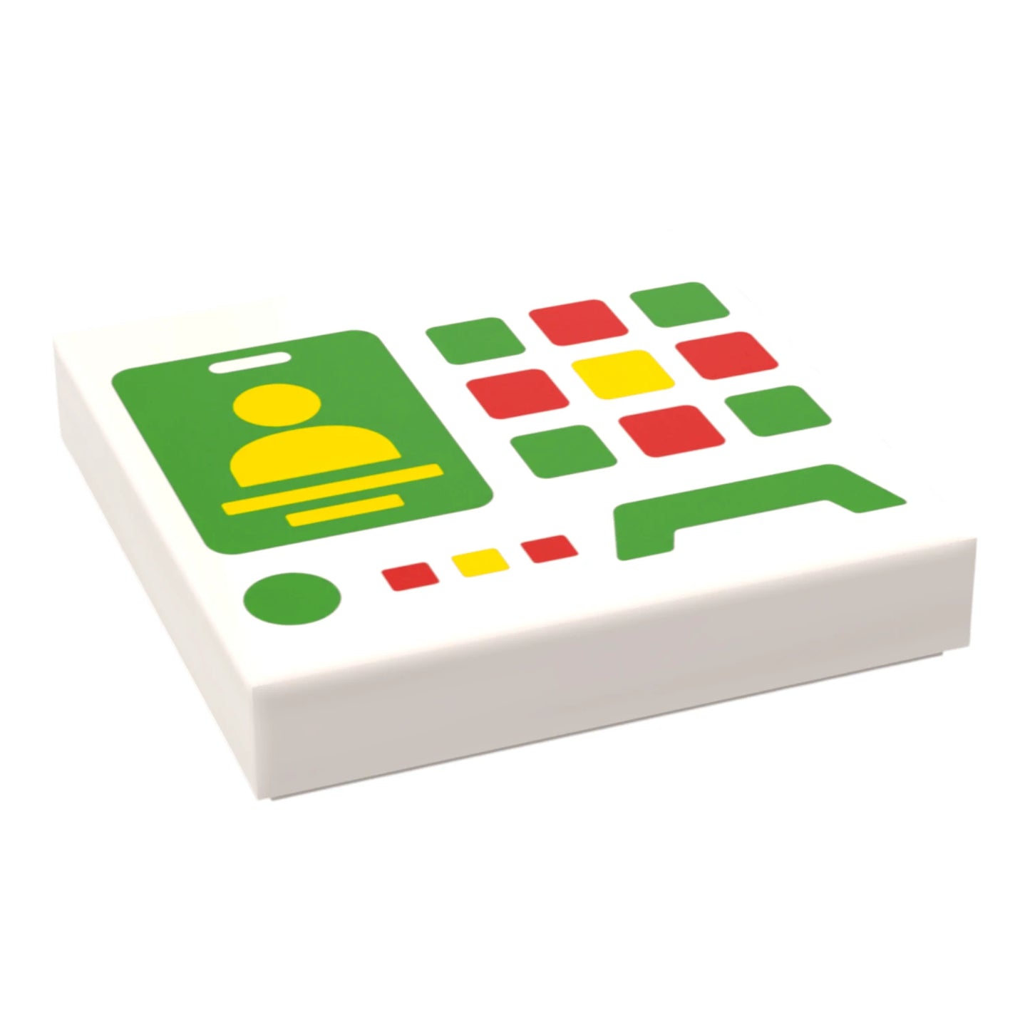 Bedruckte LEGO® Fliese 2x2 -  Space Controll-Panel 5