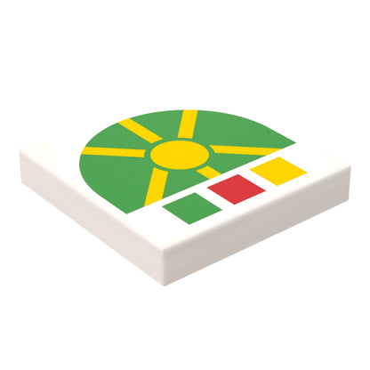 Bedruckte LEGO® Fliese 2x2 -  Space Controll-Panel 2