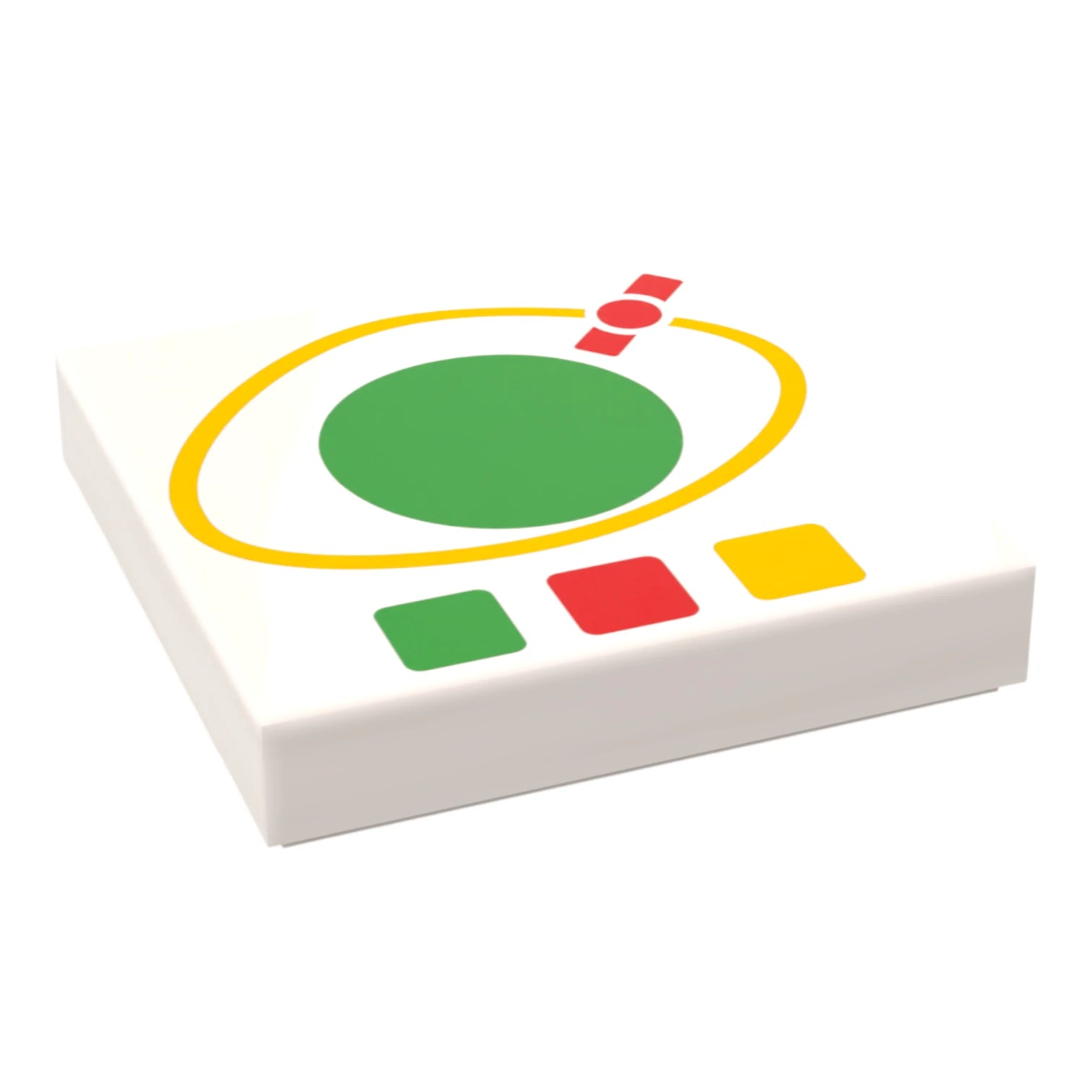 Bedruckte LEGO® Fliese 2x2 -  Space Controll-Panel 10