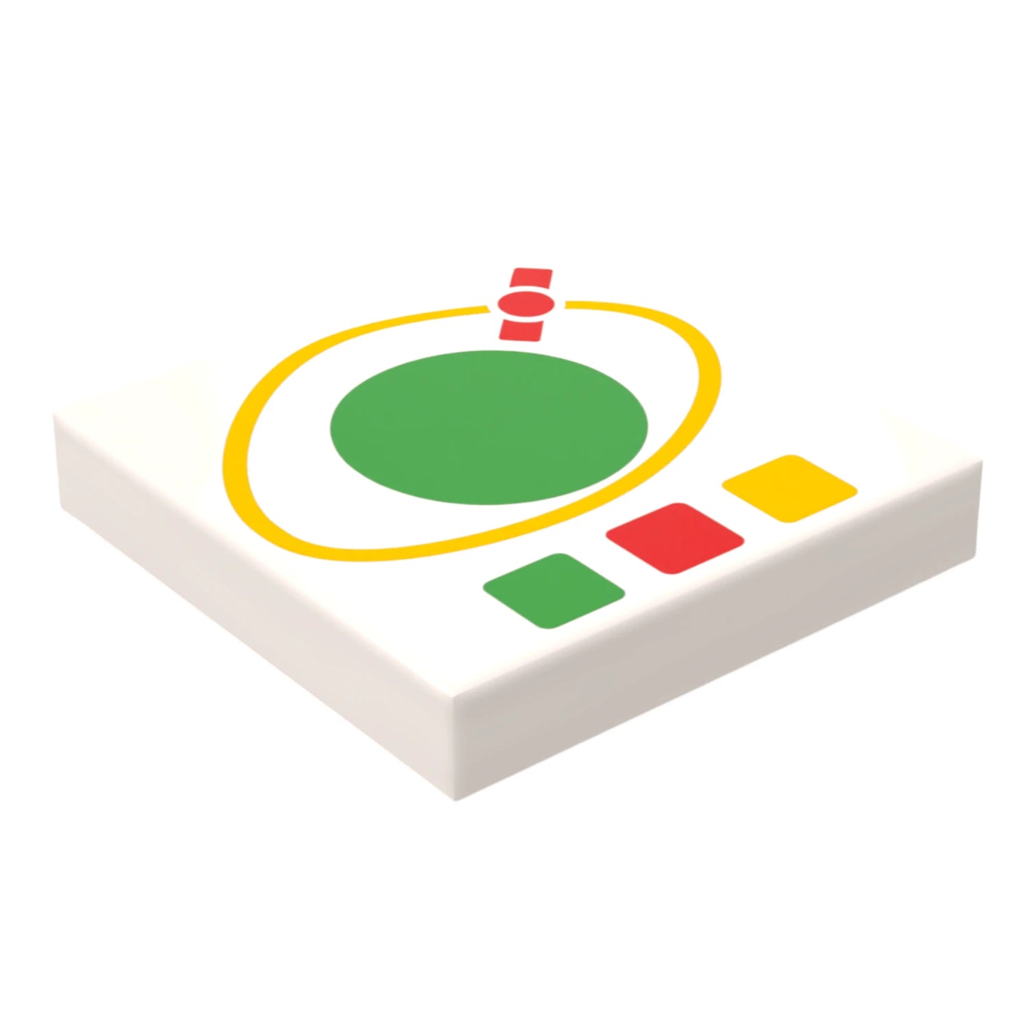 Bedruckte LEGO® Fliese 2x2 -  Space Controll-Panel 10