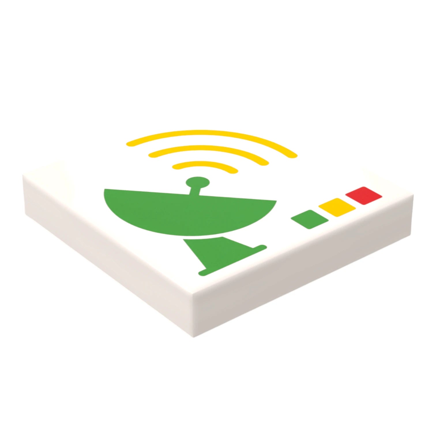 Bedruckte LEGO® Fliese 2x2 -  Space Controll-Panel 3