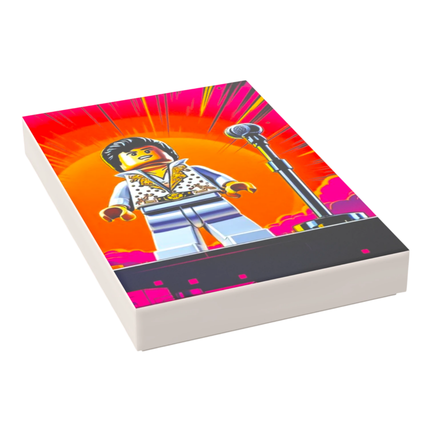 Bedruckte LEGO® Fliese 2x3 - Popstar Pop Art Nr. 15