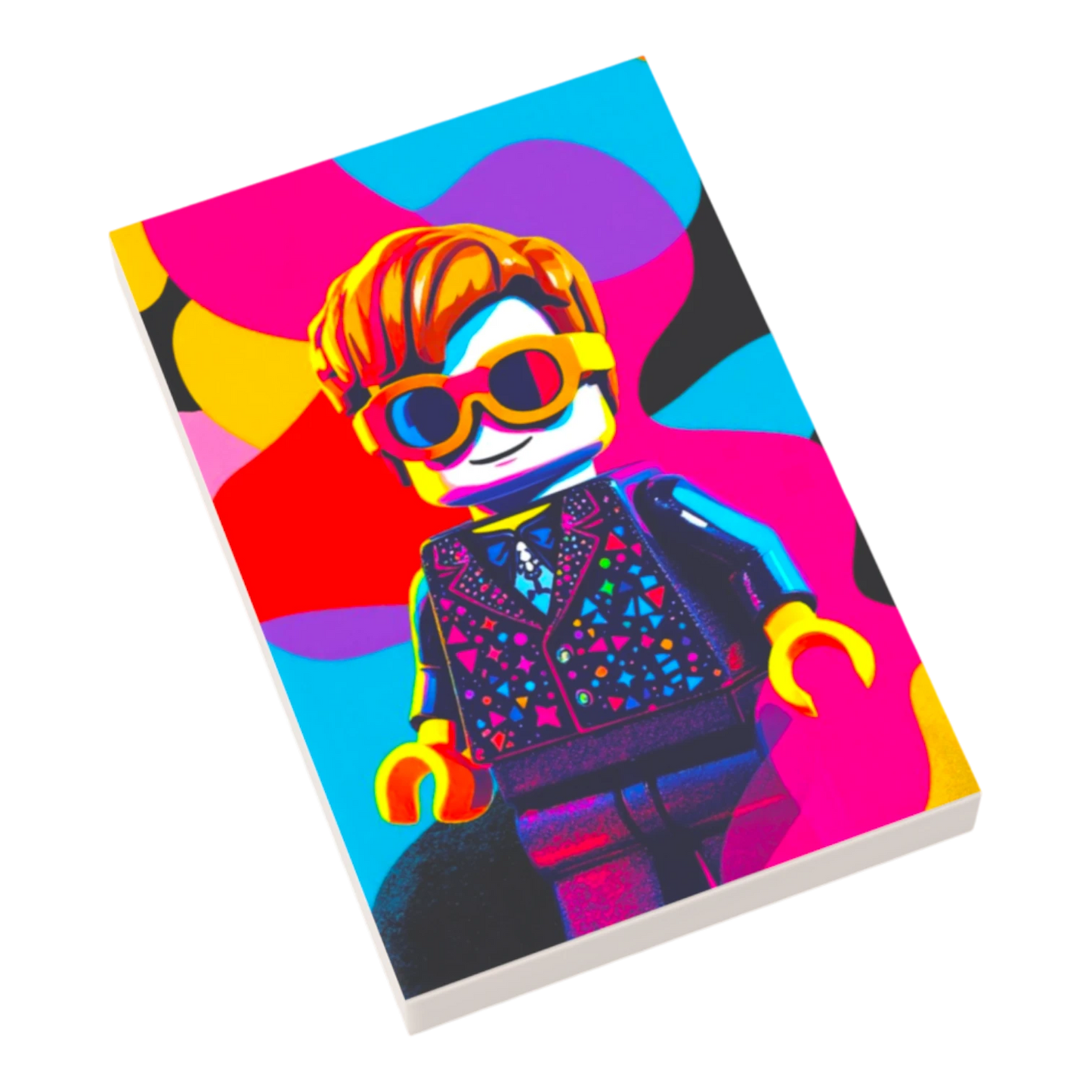 Bedruckte LEGO® Fliese 2x3 - Popstar Pop Art Nr. 21