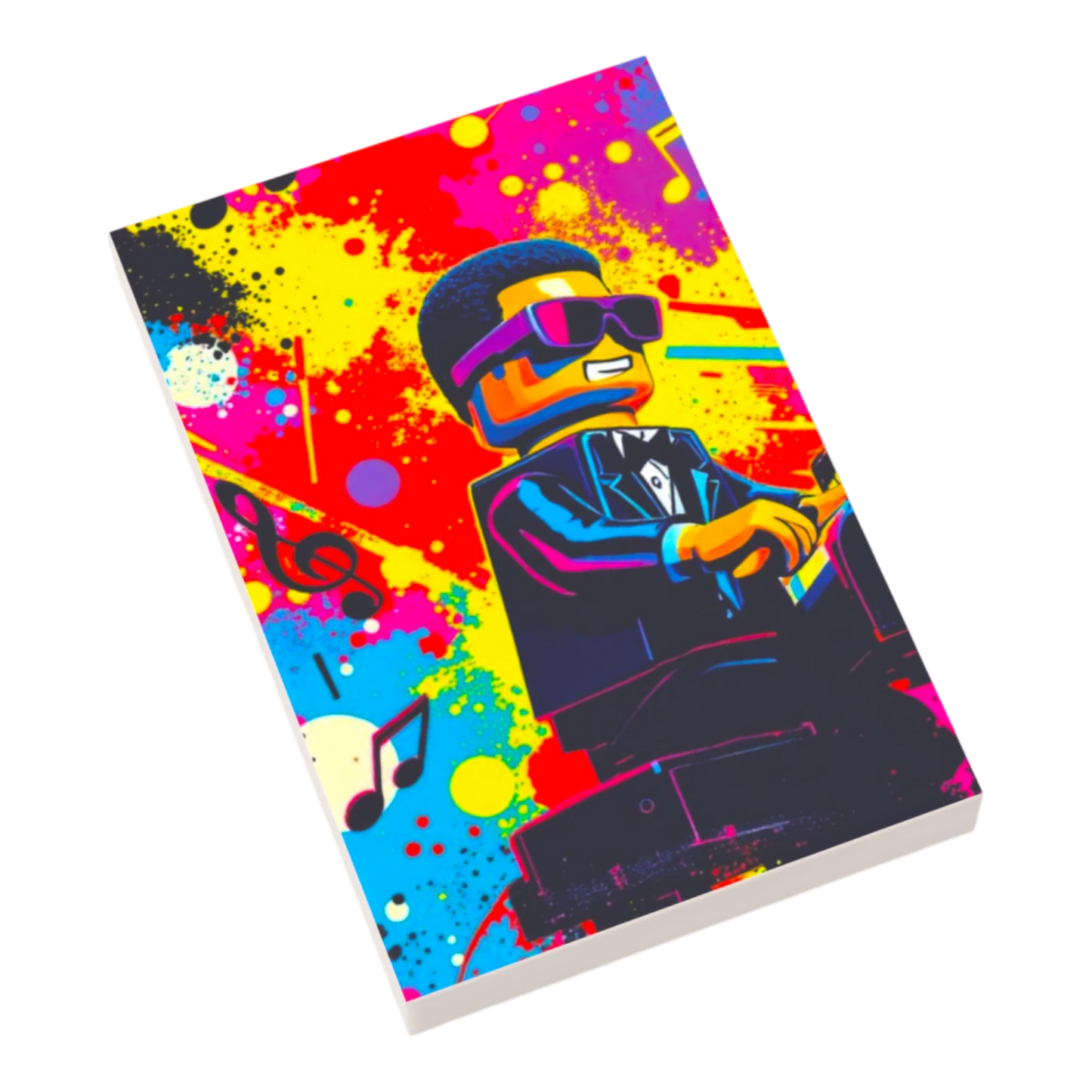 Bedruckte LEGO® Fliese 2x3 - Popstar Pop Art Nr. 12