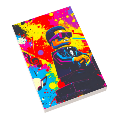 Bedruckte LEGO® Fliese 2x3 - Popstar Pop Art Nr. 12