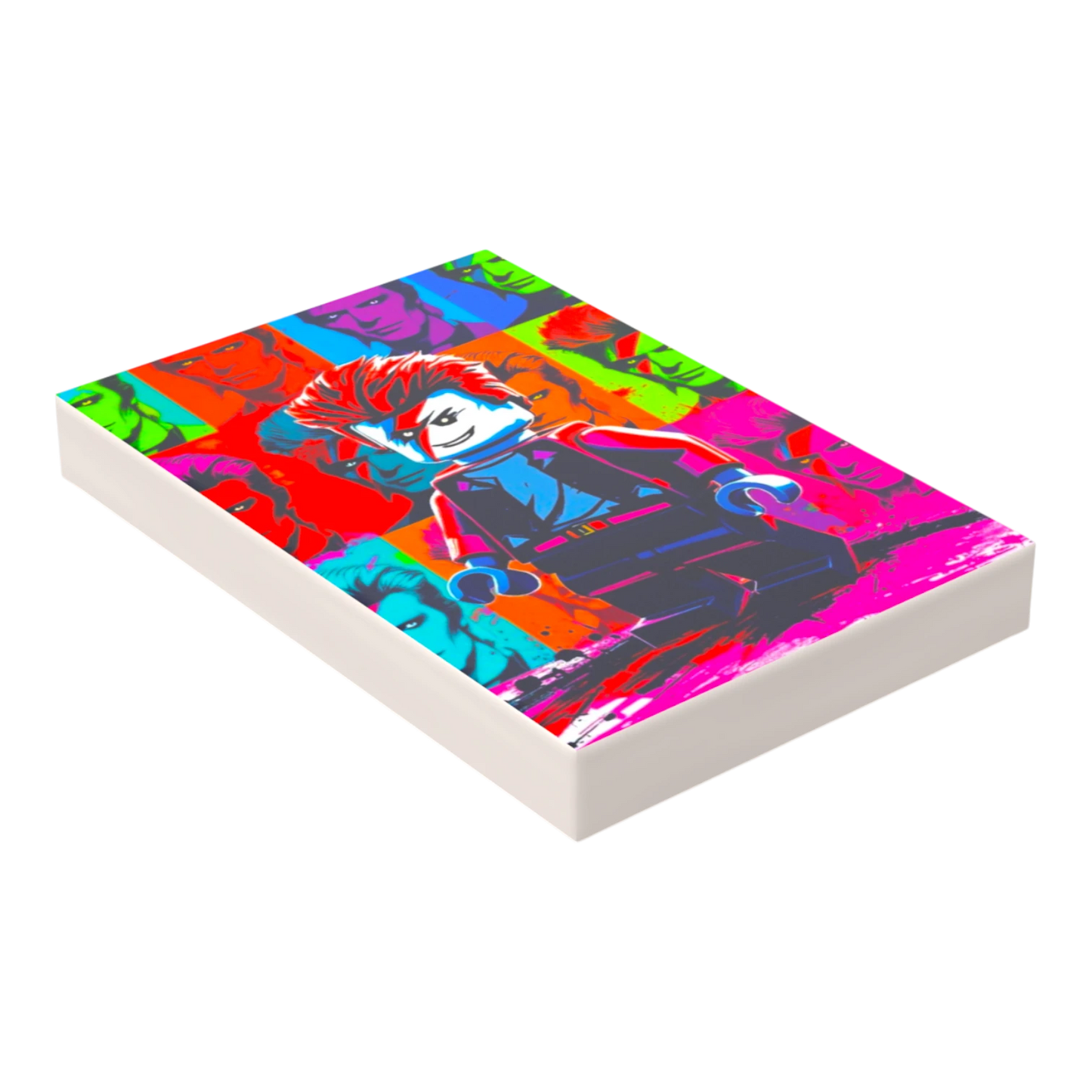 Bedruckte LEGO® Fliese 2x3 - Popstar Pop Art Nr. 7