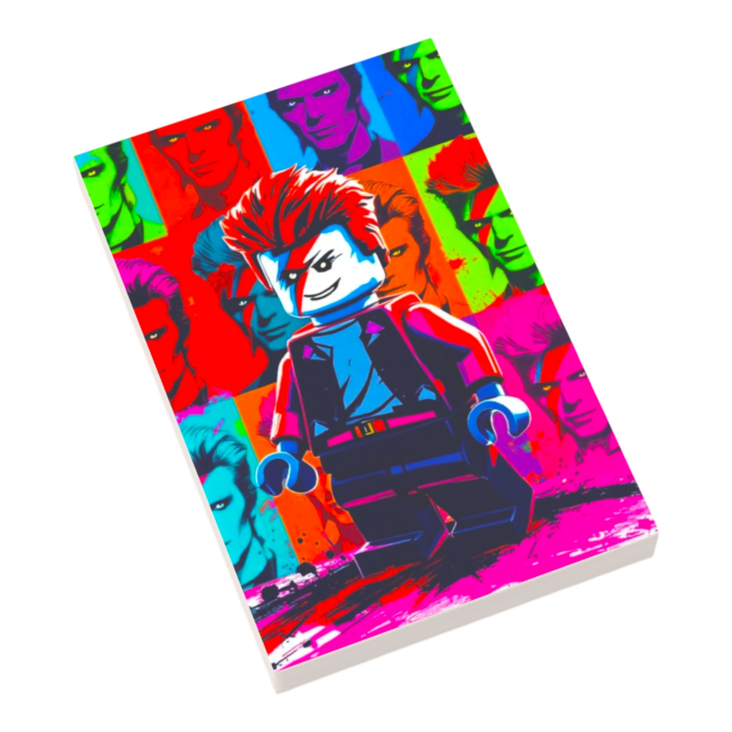 Bedruckte LEGO® Fliese 2x3 - Popstar Pop Art Nr. 7