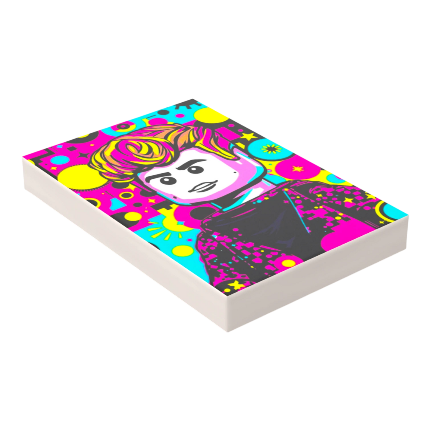Bedruckte LEGO® Fliese 2x3 - Popstar Pop Art Nr. 9