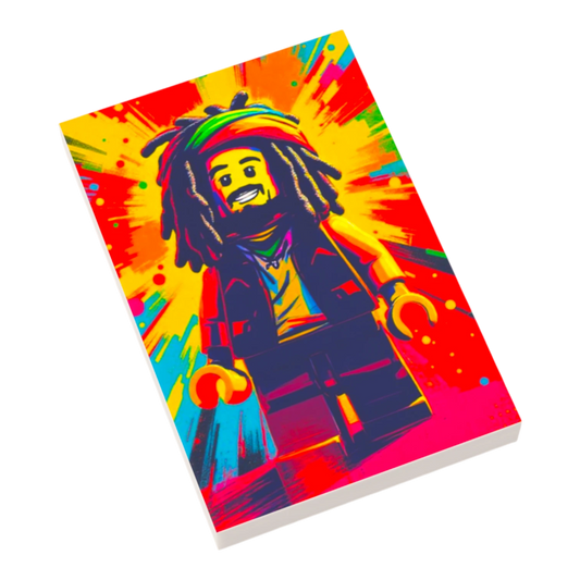 Bedruckte LEGO® Fliese 2x3 - Popstar Pop Art Nr. 5