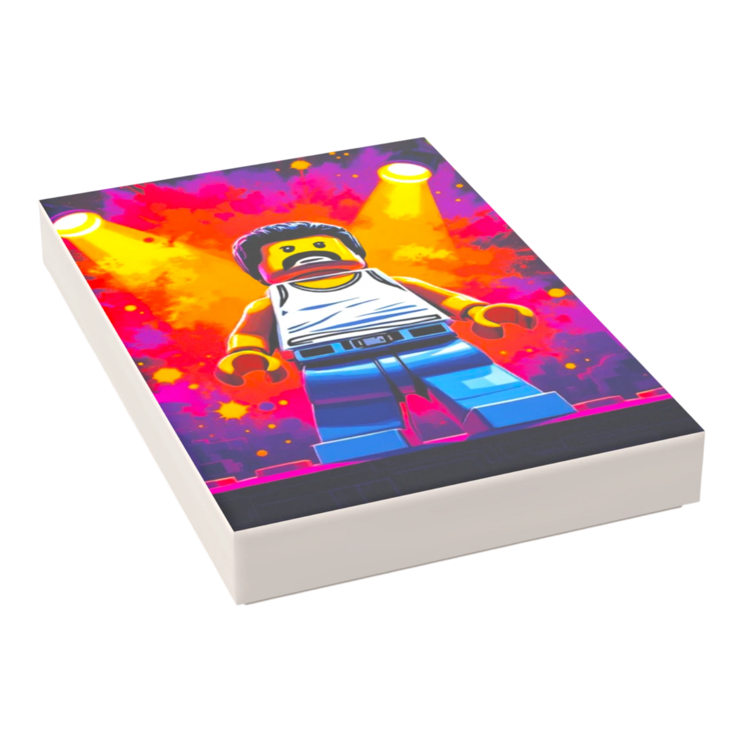 Bedruckte LEGO® Fliese 2x3 - Popstar Pop Art Nr. 18