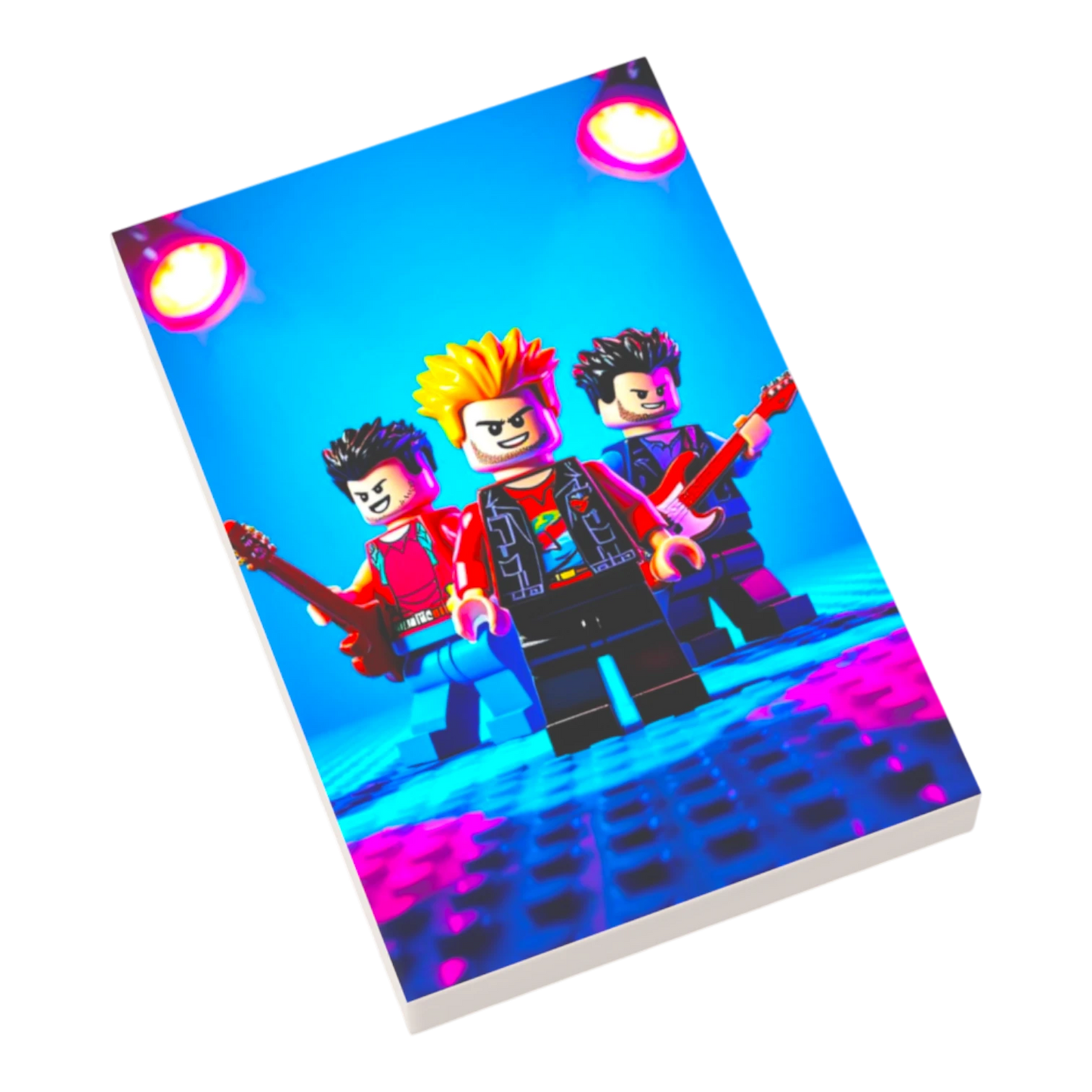 Bedruckte LEGO® Fliese 2x3 - Popstar Pop Art Nr. 17