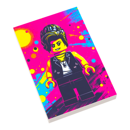 Bedruckte LEGO® Fliese 2x3 - Popstar Pop Art Nr. 11